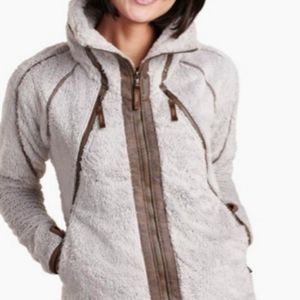 Kuhl , womans flight jacket, sz L, stone color NWOT, never worn